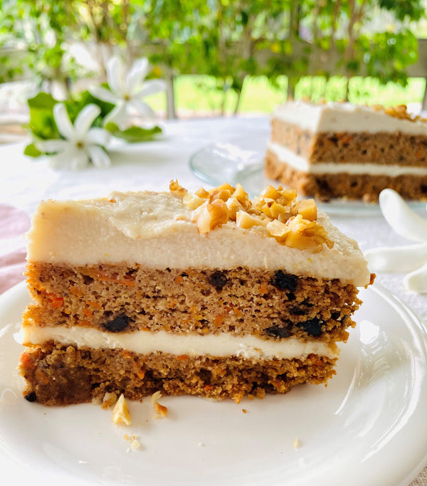 Carrot Currant Masala Cake + "Cream Cheese" Frosting